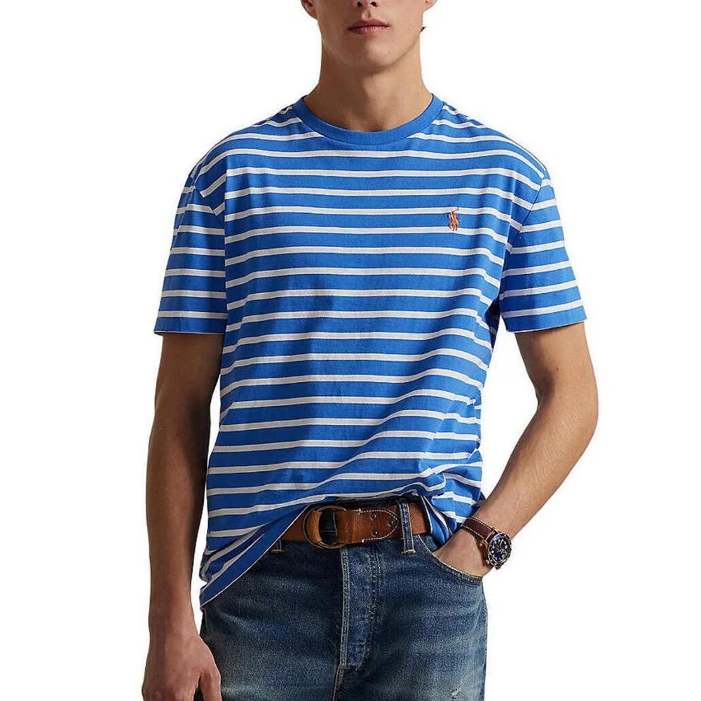Polo Ralph Lauren Custon Slim Fit Striped Jersey T-Shirt
Sz XL